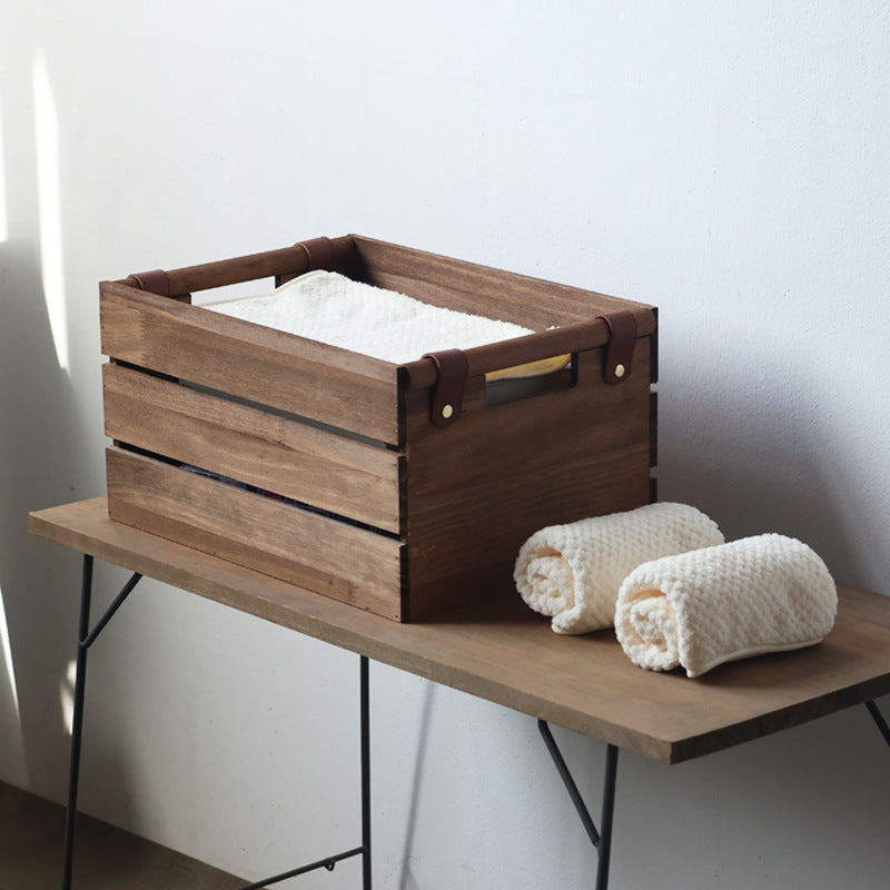 Elegant Storage Basket made of Solid Wood | Kelmera