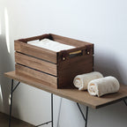 Elegant Storage Basket made of Solid Wood | Kelmera