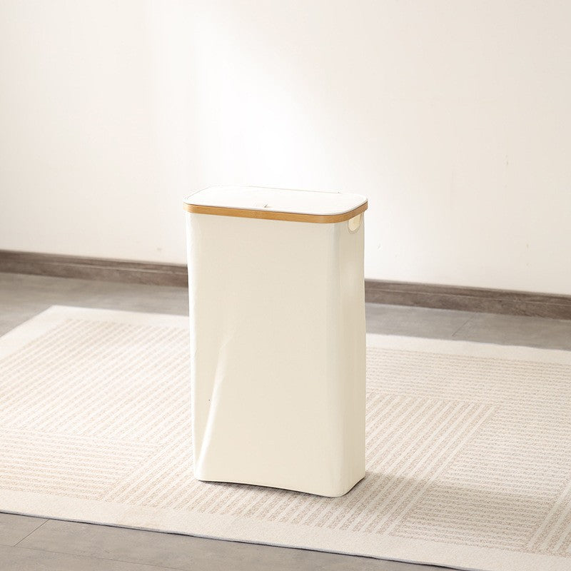 Elegant Waste Bin with Bamboo Lid | Kelmera