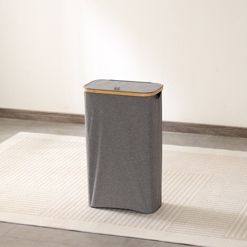 Elegant Waste Bin with Bamboo Lid | Kelmera