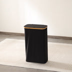 Elegant Waste Bin with Bamboo Lid | Kelmera