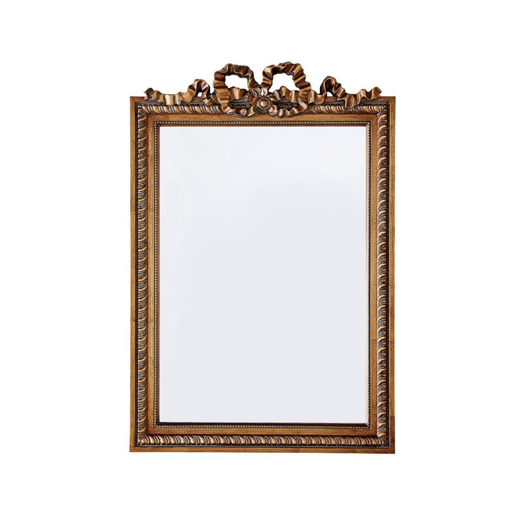 Embellished Framed Decorative Wall Mirror with Ruffle Decoration | Kelmera