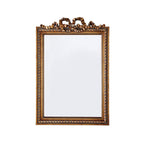 Embellished Framed Decorative Wall Mirror with Ruffle Decoration | Kelmera