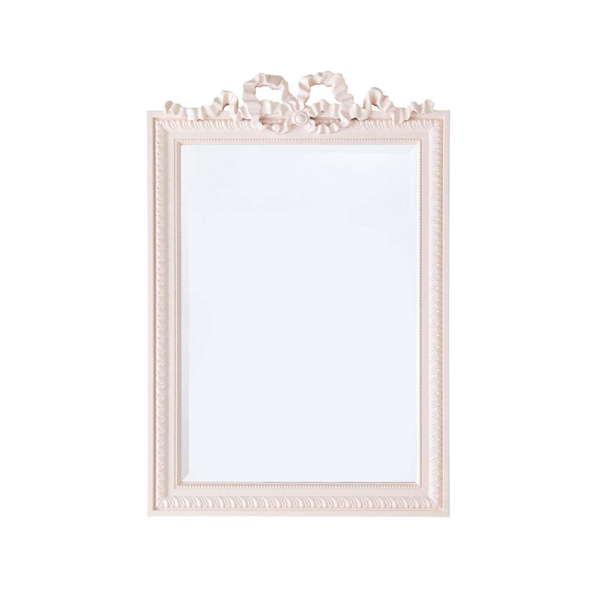 Embellished Framed Decorative Wall Mirror with Ruffle Decoration | Kelmera