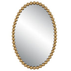 Embellished Pearl Oval Decorative Wall Mirror | Kelmera