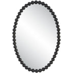 Embellished Pearl Oval Decorative Wall Mirror | Kelmera