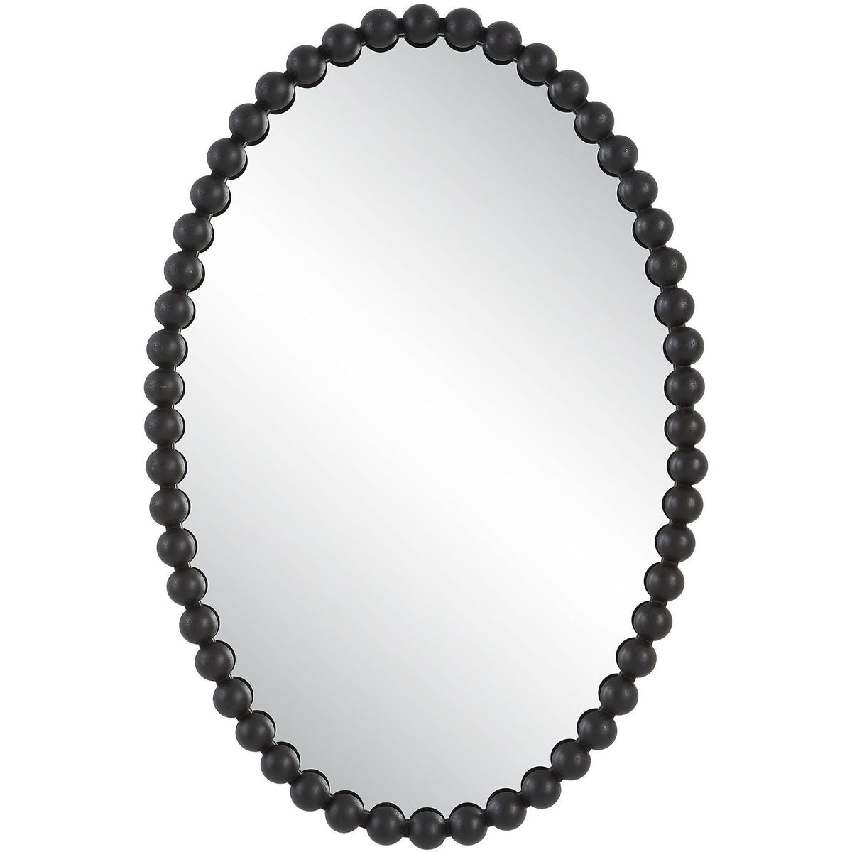 Embellished Pearl Oval Decorative Wall Mirror | Kelmera