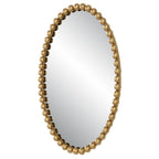 Embellished Pearl Oval Decorative Wall Mirror | Kelmera