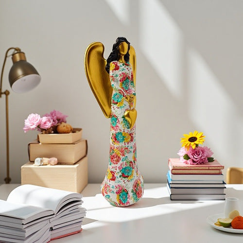 Engel Statue with Flower Pattern | Kelmera