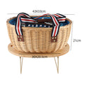Exclusive Basket with Handles made of Woven Rattan | Kelmera