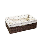 Fabric-Lined Woven Storage Basket | Kelmera