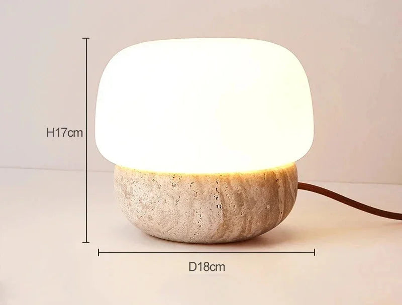 Fallessa Travertine Table Lamp