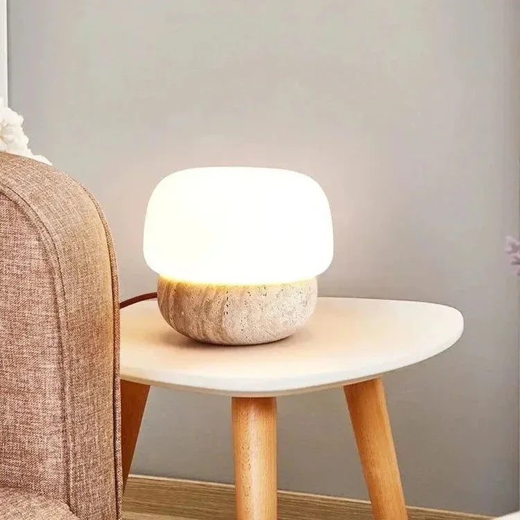 Fallessa Travertine Table Lamp