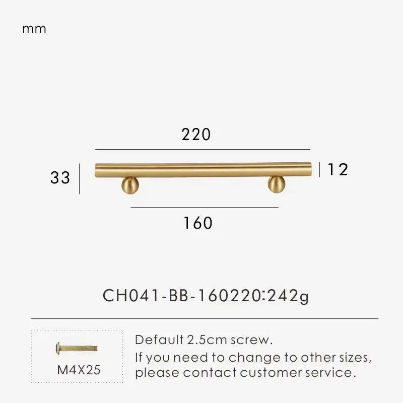 Falvorra Brass Ball Knobs