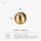 Falvorra Brass Ball Knobs