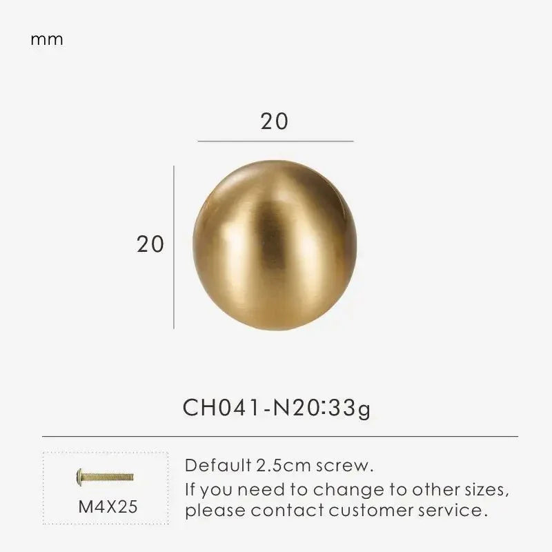 Falvorra Brass Ball Knobs