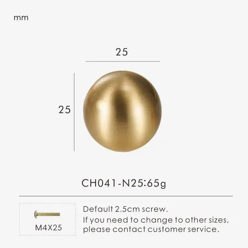 Falvorra Brass Ball Knobs