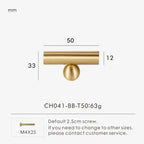 Falvorra Brass Ball Knobs