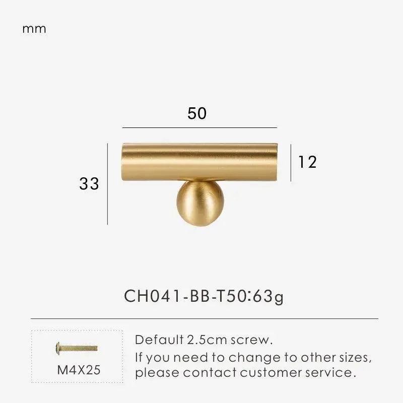 Falvorra Brass Ball Knobs