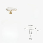Fenndeno Marble Brass Knob