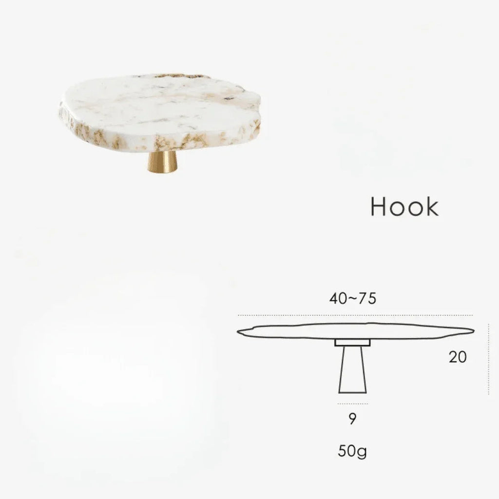 Fenndeno Marble Brass Knob