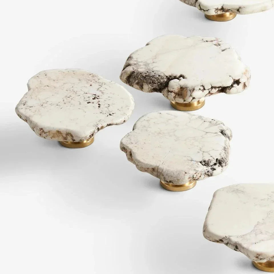 Fenndeno Marble Brass Knob