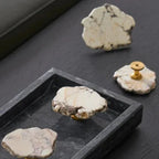 Fenndeno Marble Brass Knob