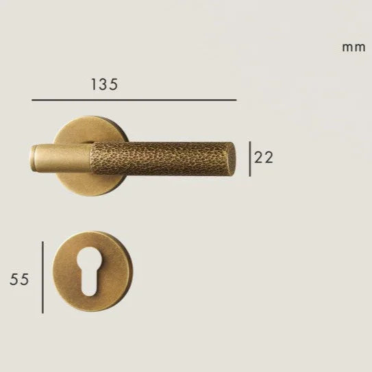 Fenstisa Brass Door Lock Set