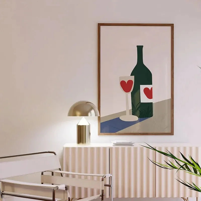Ferragudo Wine Glass Canvas Print
