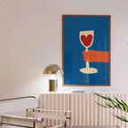 Ferragudo Wine Glass Canvas Print