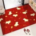 Festive Cartoon-Themed Decorative Area Mat | Kelmera