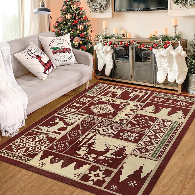 Festive Holiday Area Rug | Kelmera