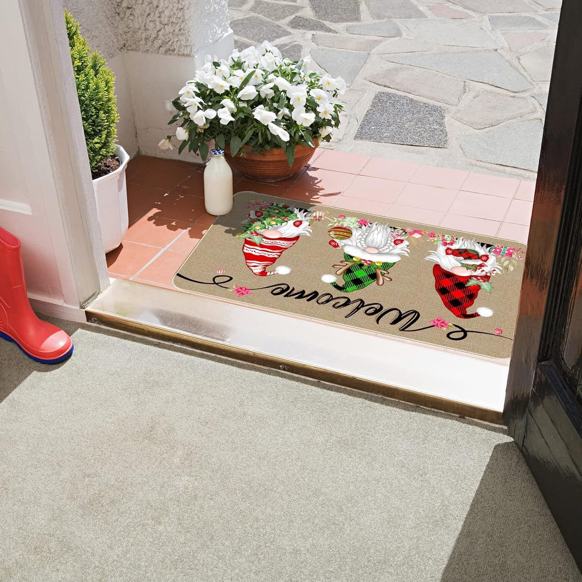 Festive Holiday Door Mat | Kelmera