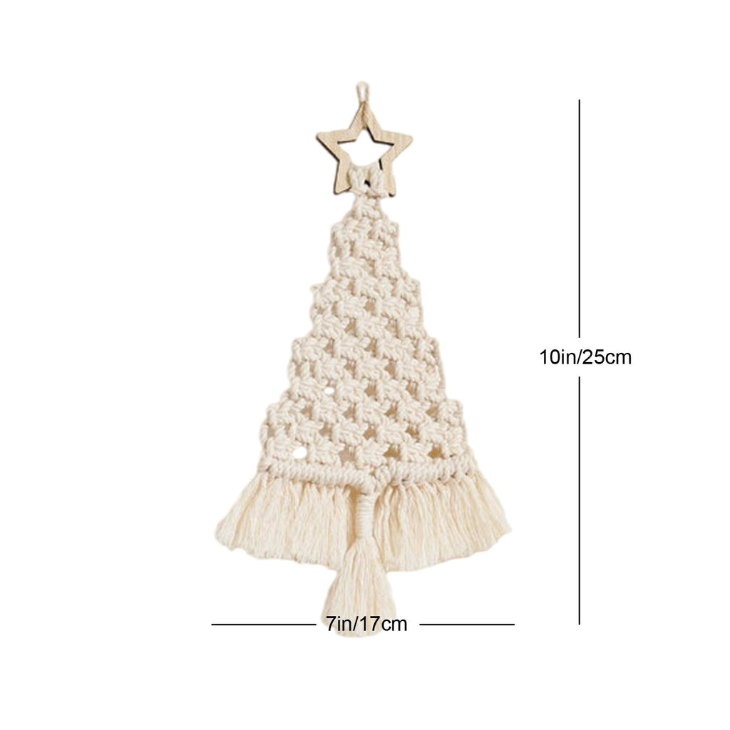 Festive Macrame Christmas Tree Ornament | Kelmera