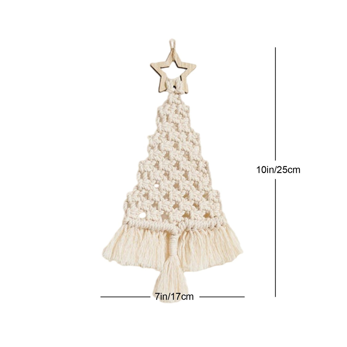 Festive Macrame Christmas Tree Ornament | Kelmera