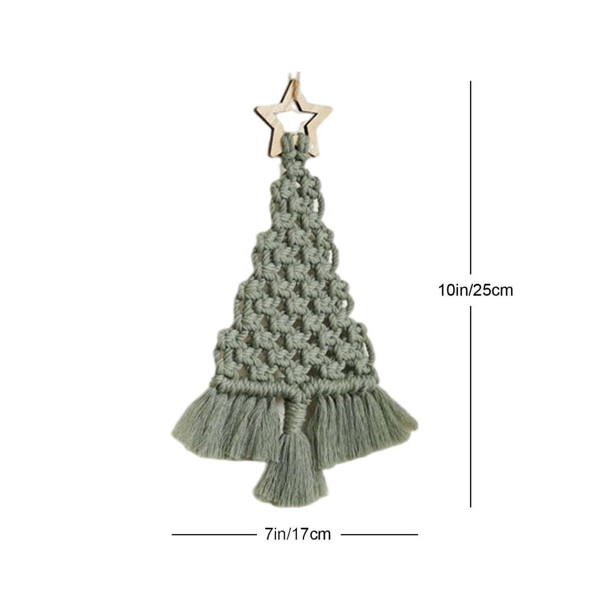 Festive Macrame Christmas Tree Ornament | Kelmera