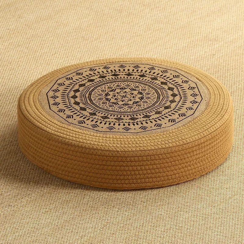 Floor Cushion White Black | Kelmera