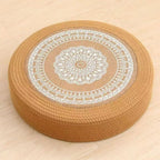 Floor Cushion White Black | Kelmera