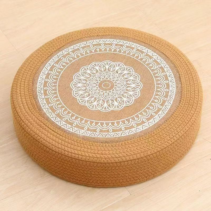 Floor Cushion White Black | Kelmera