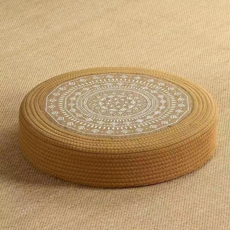 Floor Cushion White Black | Kelmera