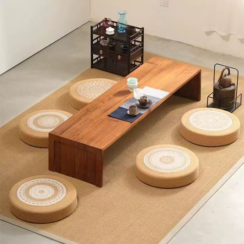 Floor Cushion White Black | Kelmera