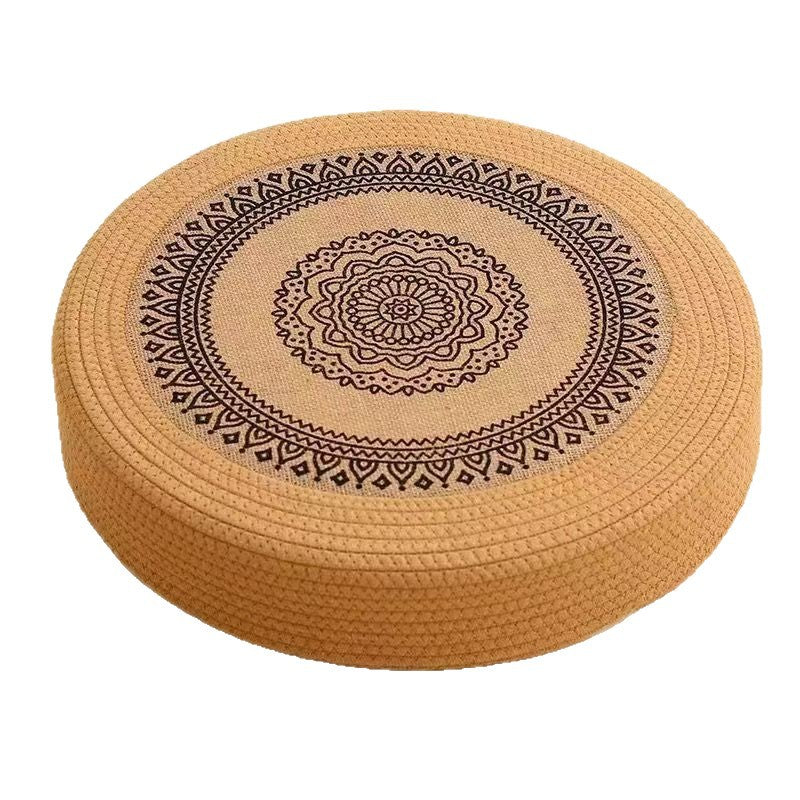 Floor Cushion White Black | Kelmera