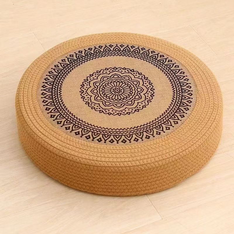 Floor Cushion White Black | Kelmera