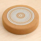 Floor Cushion White Black | Kelmera