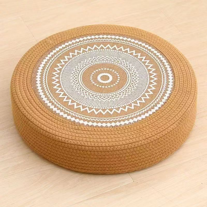 Floor Cushion White Black | Kelmera