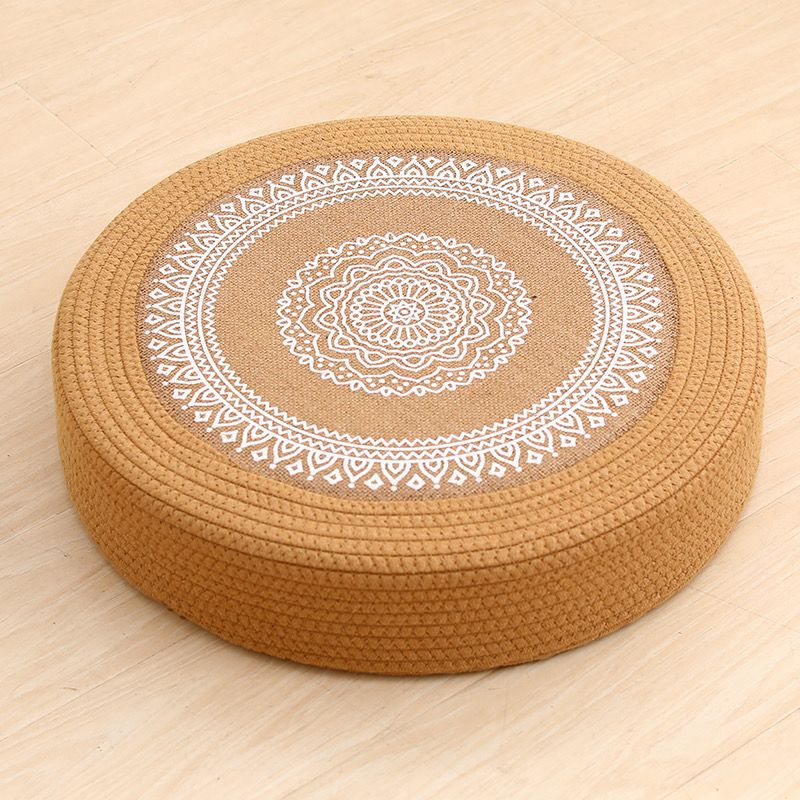 Floor Cushion White Black | Kelmera