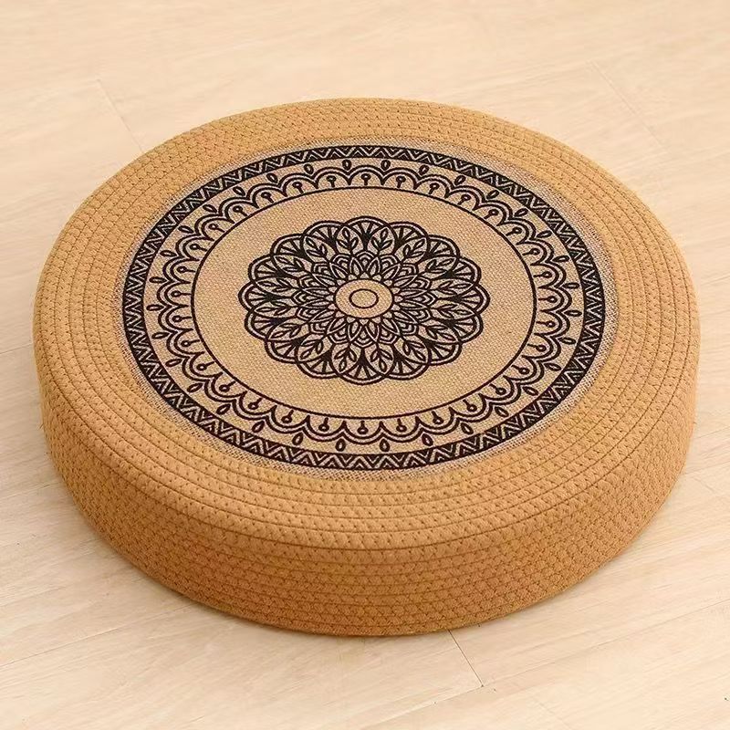 Floor Cushion White Black | Kelmera