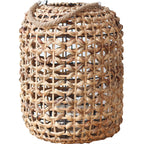 Floor Lamp Woven Natural Fiber Wood | Kelmera