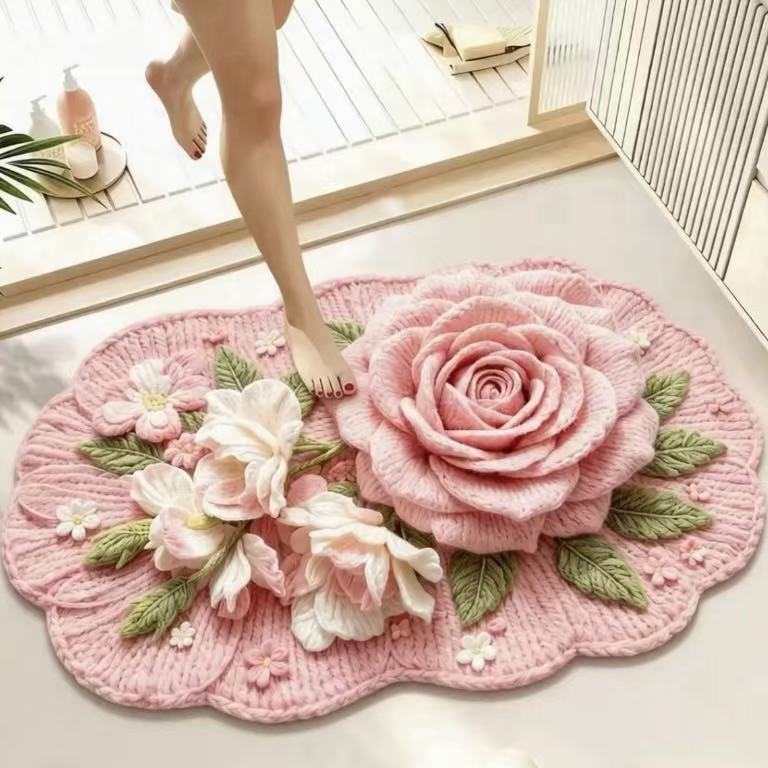 Floral Embellished Area Rug | Kelmera