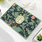Floral Embellished Memory Foam Bath Mat | Kelmera